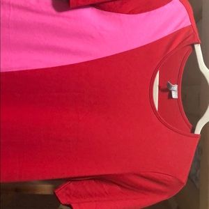 ASOS red and pink dress